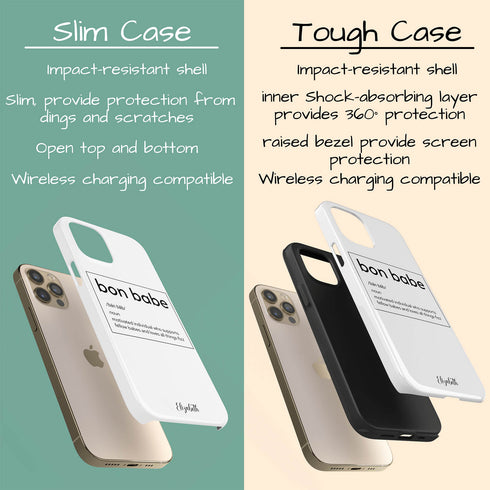 Bon Babe Custom Name iPhone Case